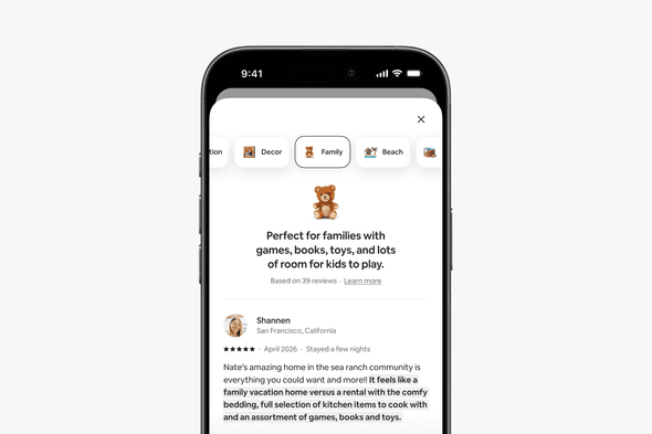 AI Review Highlights synthesize patterns across your entire review history and serve different summaries to different guests — a family sees family signals, a remote worker sees workspace signals. Your structured data determines what gets surfaced.