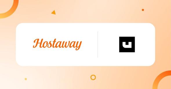 Hostaway and Unlocker logos displayed side by side, representing their partnership to provide an integrated split payment solution for French property managers and conciergeries. The integration helps automate the distribution of guest payments between property owners, property managers, and service providers.
