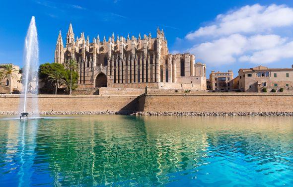 The famous Goth inspired Church in Majorca