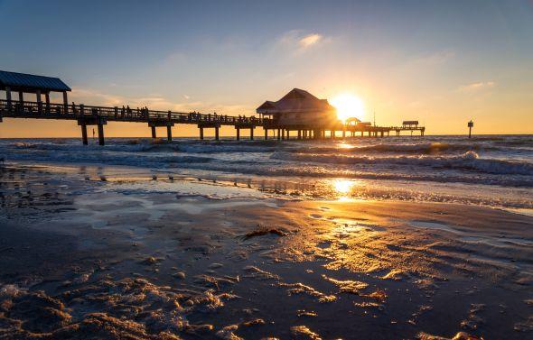 Sunset in Clearwater Beach.