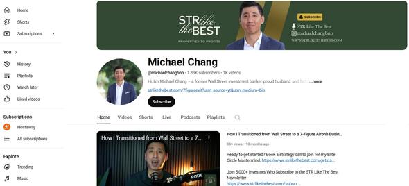 Michael Chang, a former investment banker, is now a full-time short-term rental investor and educator, he shares a wealth of insights drawn from his own journey in the Airbnb space.