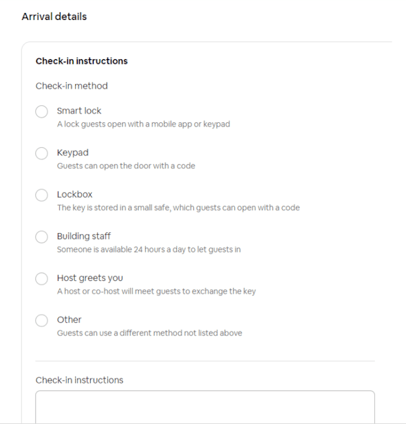 Complete the Check-in instructions by filling in clear concise details on how to complete the Check-in process
