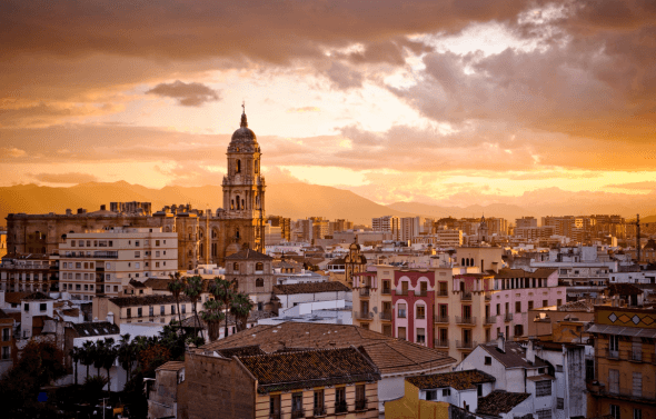 Málaga, the gateway to the Costa del Sol, seamlessly blends beach life with cultural heritage. 