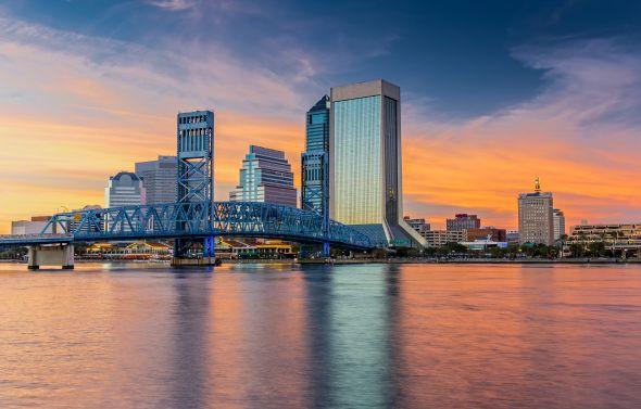 Golden hour at Jacksonville.