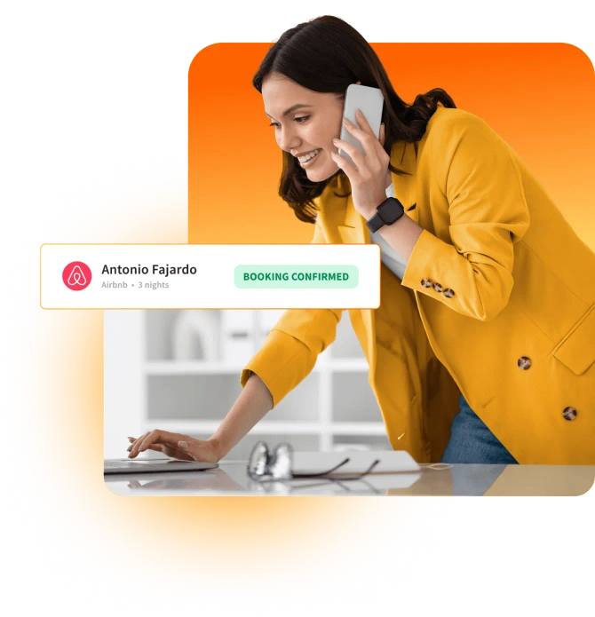 Host managing short-term rental bookings with Hostaway