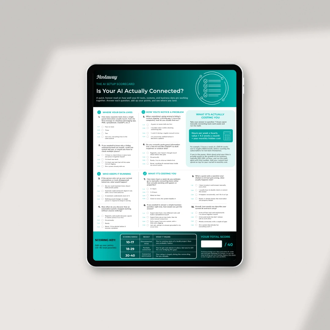 Is Your AI Actually Connected? scorecard preview